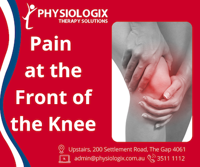 pain front of knee patello femoral pain. PFJ pain